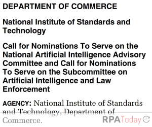Commerce Dept. Forms AI Advisory Committee, Seeks Experts