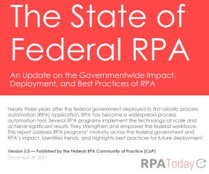 GSA Releases Updated Version of ‘The State of Federal RPA’ Report